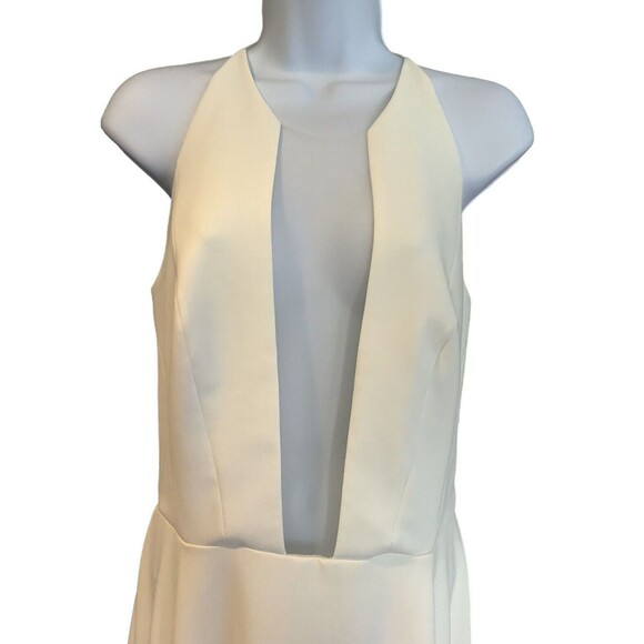 Floravere Mulligan Wedding Dress - Modern Classic Ivory Halter Gown, Minimalist - Picture 4 of 12